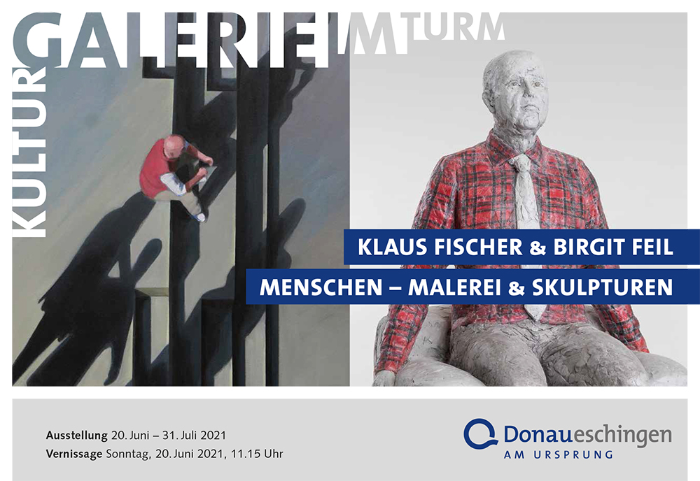 Einladung Galerie im Turm 2021 Klaus Fischer Birgit Feil